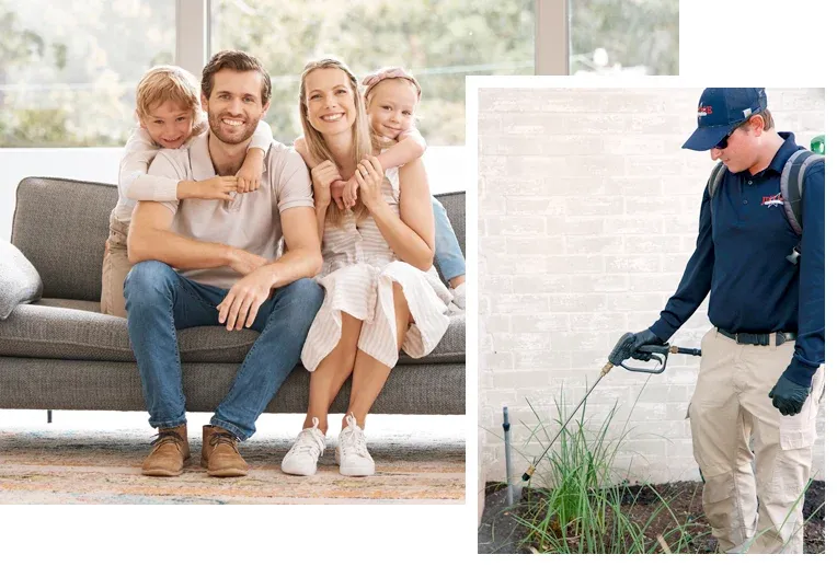 family enjoying pest free home